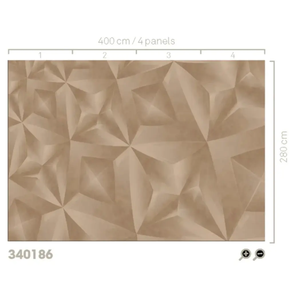 Eijffinger Eijffinger Gilded Wallpower Crystal Smoke 340186