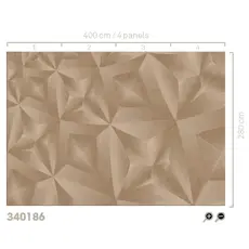 Eijffinger Eijffinger Gilded Wallpower Crystal Smoke 340186