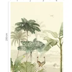 Eijffinger Eijffinger Oasis Wallpower Lush Lagoon Small Warm White 317403