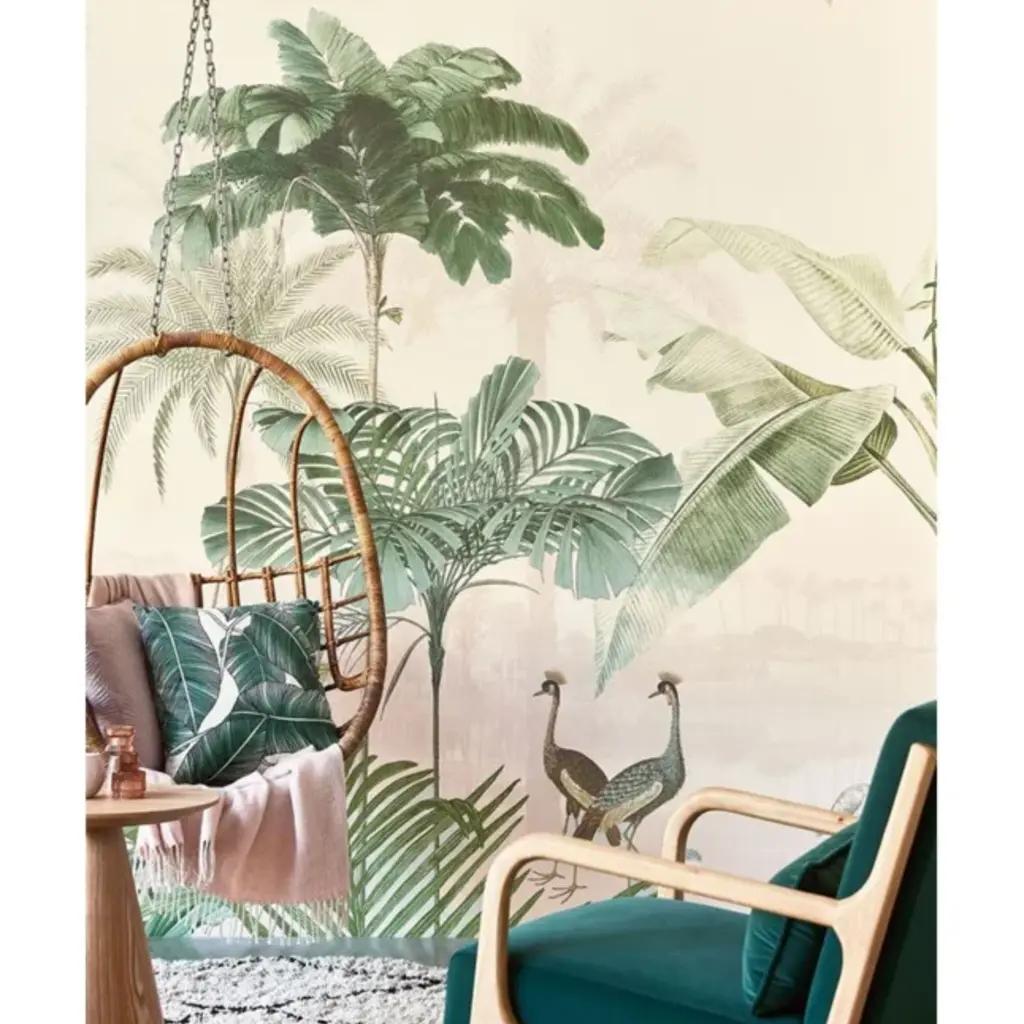 Eijffinger Eijffinger Oasis Wallpower Lush Lagoon Small Blush Pink 317404