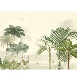 Eijffinger Eijffinger Oasis Wallpower Lush Lagoon Large Warm White 317400