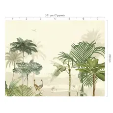 Eijffinger Eijffinger Oasis Wallpower Lush Lagoon Large Warm White 317400