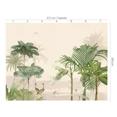 Eijffinger Eijffinger Oasis Wallpower Lush Lagoon Large Blush Pink 317401