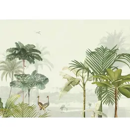 Eijffinger Eijffinger Oasis Wallpower Lush Lagoon Large Blush Blue 317402