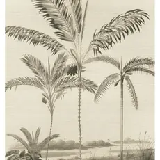 Eijffinger Eijffinger Oasis Wallpower Palm Portrait Black and White 317407