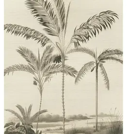 Eijffinger Eijffinger Oasis Wallpower Palm Portrait Black and White 317407