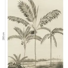Eijffinger Eijffinger Oasis Wallpower Palm Portrait Black and White 317407