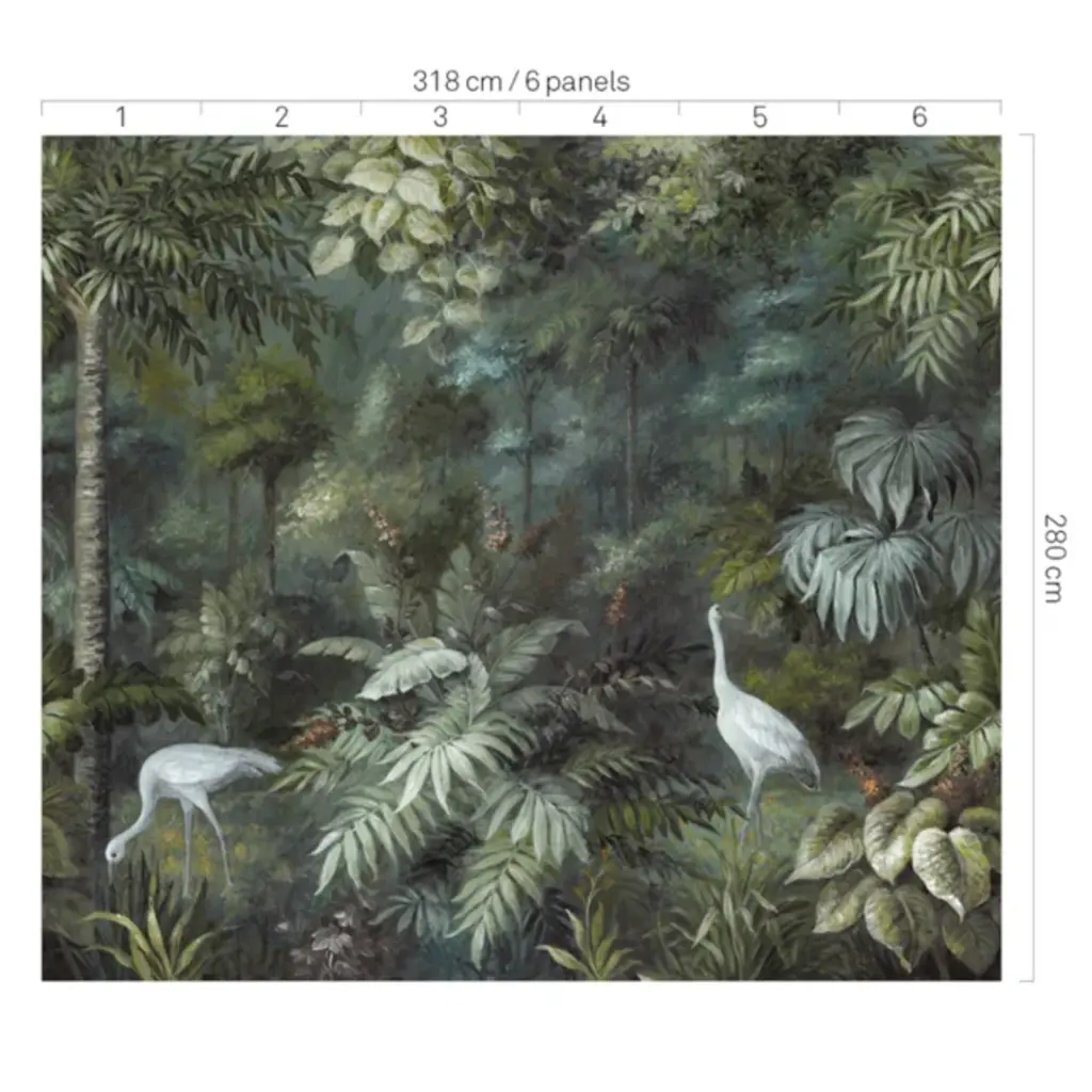 Eijffinger Eijffinger Oasis Wallpower Painted Paradise Fauna 317408