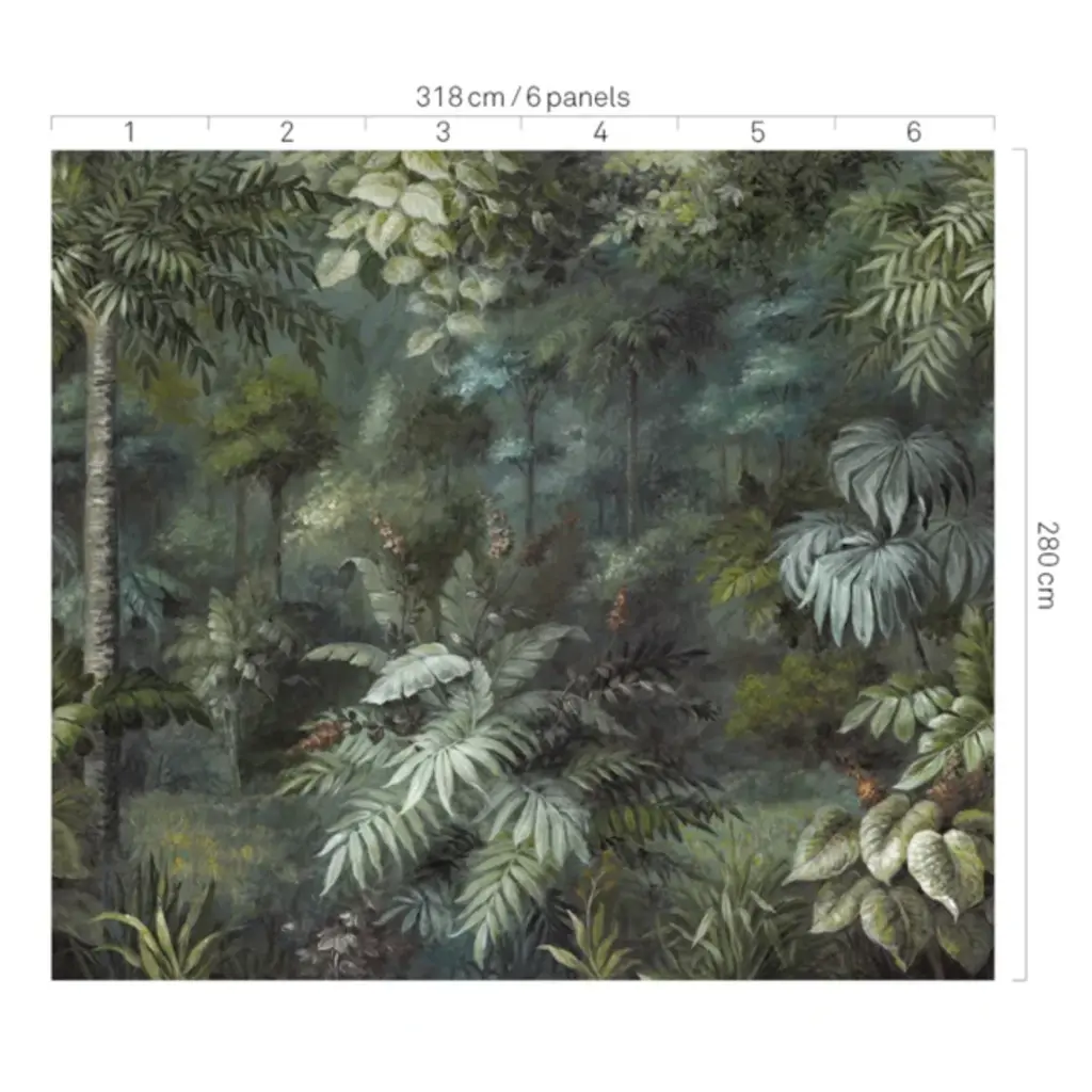 Eijffinger Eijffinger Oasis Wallpower Painted Paradise Fauna 317409