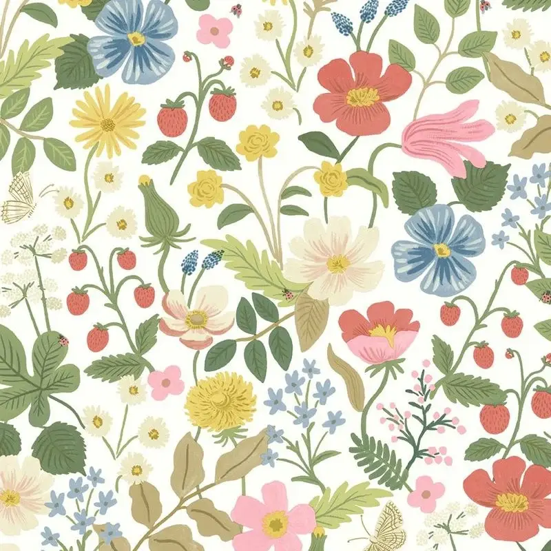 Eijffinger Eijffinger Rifle Paper Co. behang Strawberry Fields RP7354