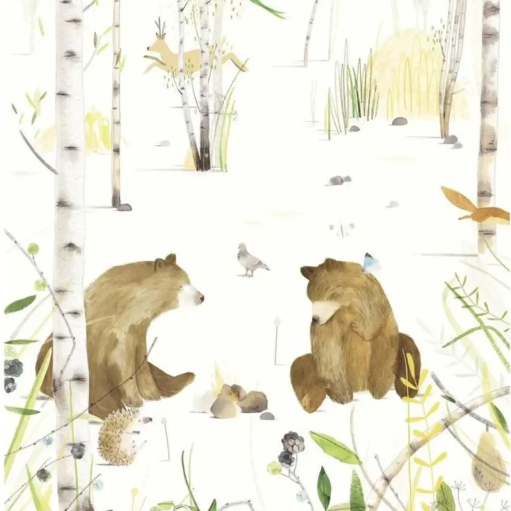 Eijffinger Eijffinger Wallpower Junior 364162 Chitchating Bears