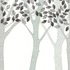 Eijffinger Eijffinger Wallpower Junior 364132 Grey Leaf Tree