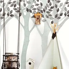 Eijffinger Eijffinger Wallpower Junior 364132 Grey Leaf Tree