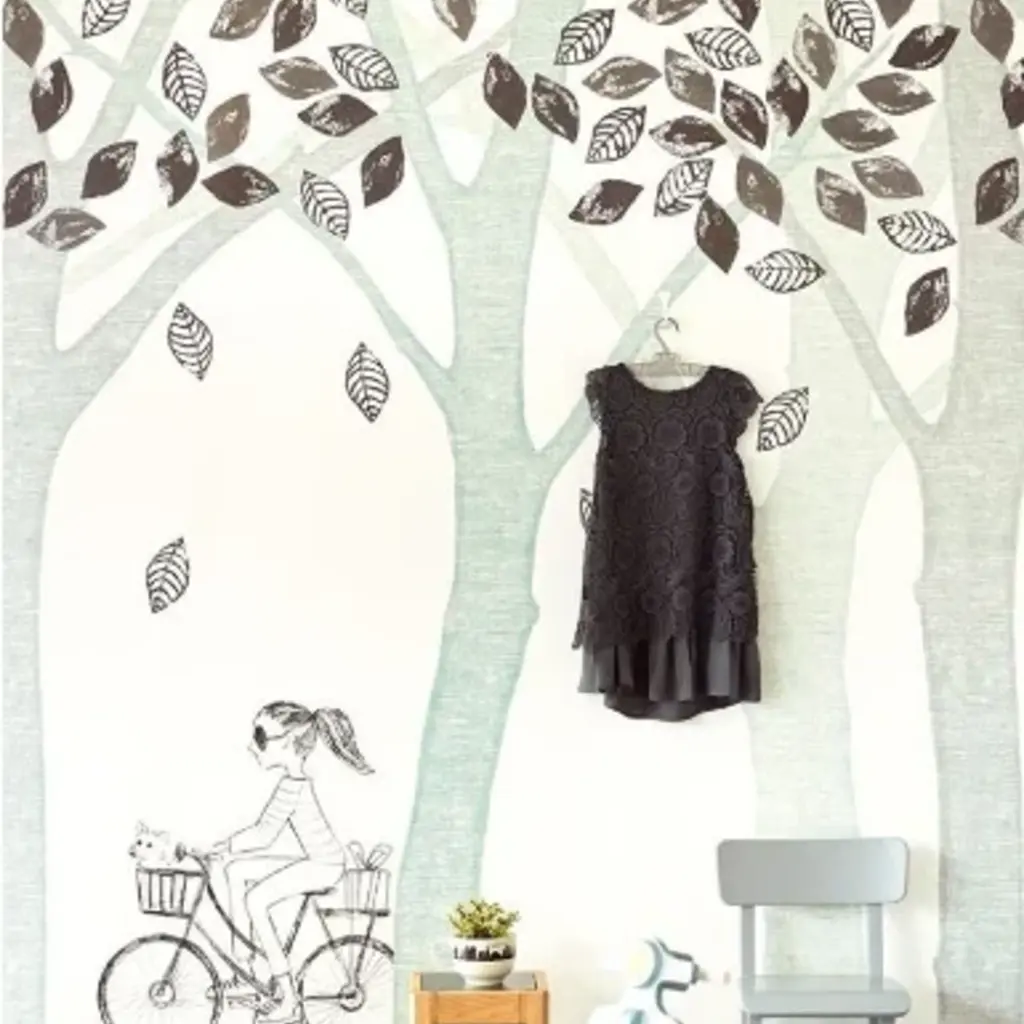 Eijffinger Eijffinger Wallpower Junior 364133 Bike, Leaf, Tree