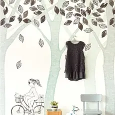 Eijffinger Eijffinger Wallpower Junior 364133 Bike, Leaf, Tree