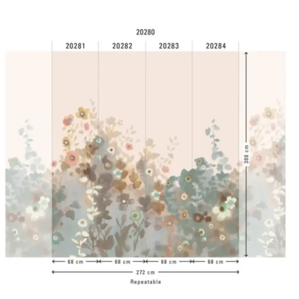 Hooked on Walls Hookedonwalls Promenade Panorma Meadow 20284