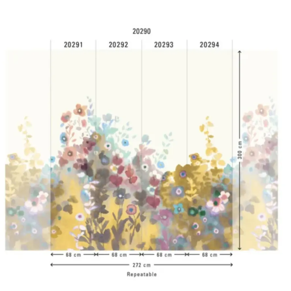 Hooked on Walls Hookedonwalls Promenade Panorma Meadow 20290