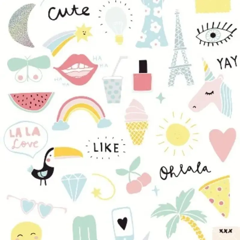 Eijffinger Eijffinger Wallpower Junior 364111 Girls Things Ecru