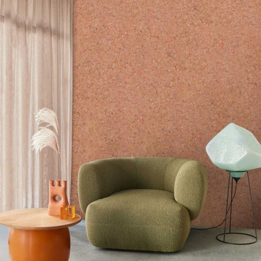 Eijffinger Eijffinger Felt behang Ginger Orange 350811