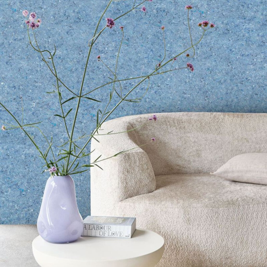 Eijffinger Eijffinger Felt behang Dew Blue 350816