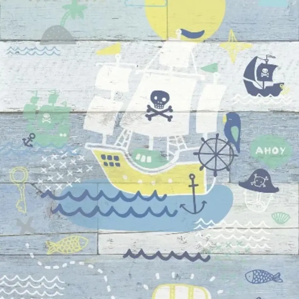 Eijffinger Eijffinger Wallpower Junior 364107 Pirates Ahoy Wood