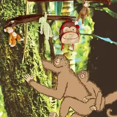 Eijffinger Eijffinger Wallpower Junior 364155 Monkeys In The Jungle