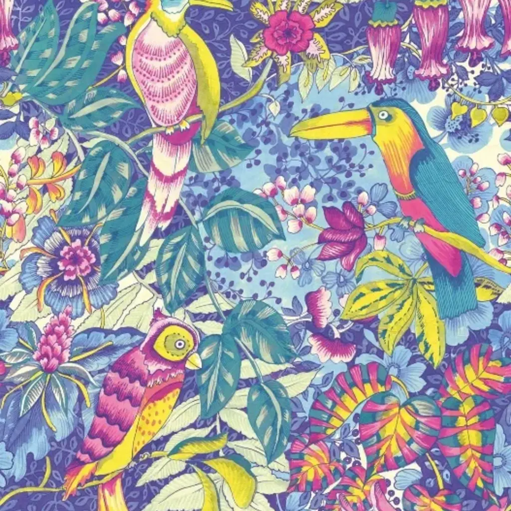 Eijffinger Eijffinger Wallpower Junior 364122 Birds In Paradise Blue