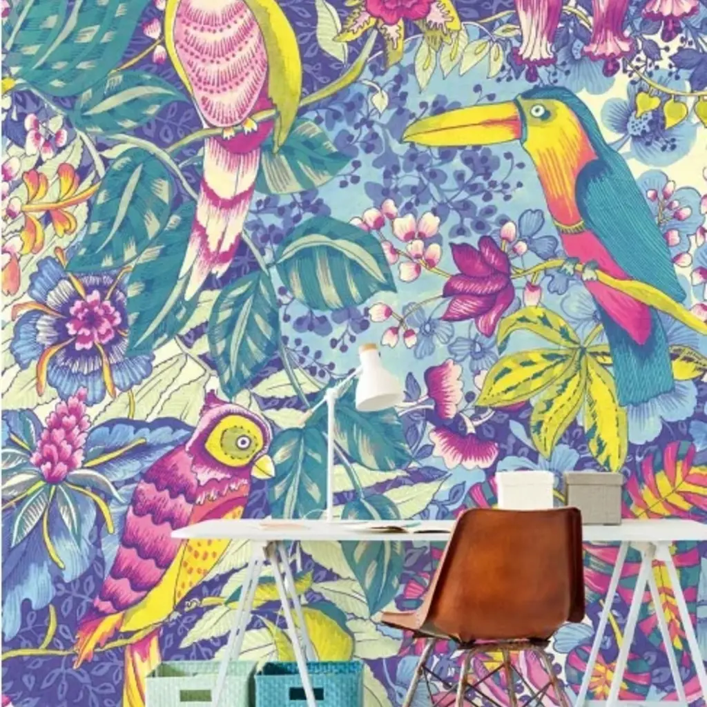 Eijffinger Eijffinger Wallpower Junior 364122 Birds In Paradise Blue