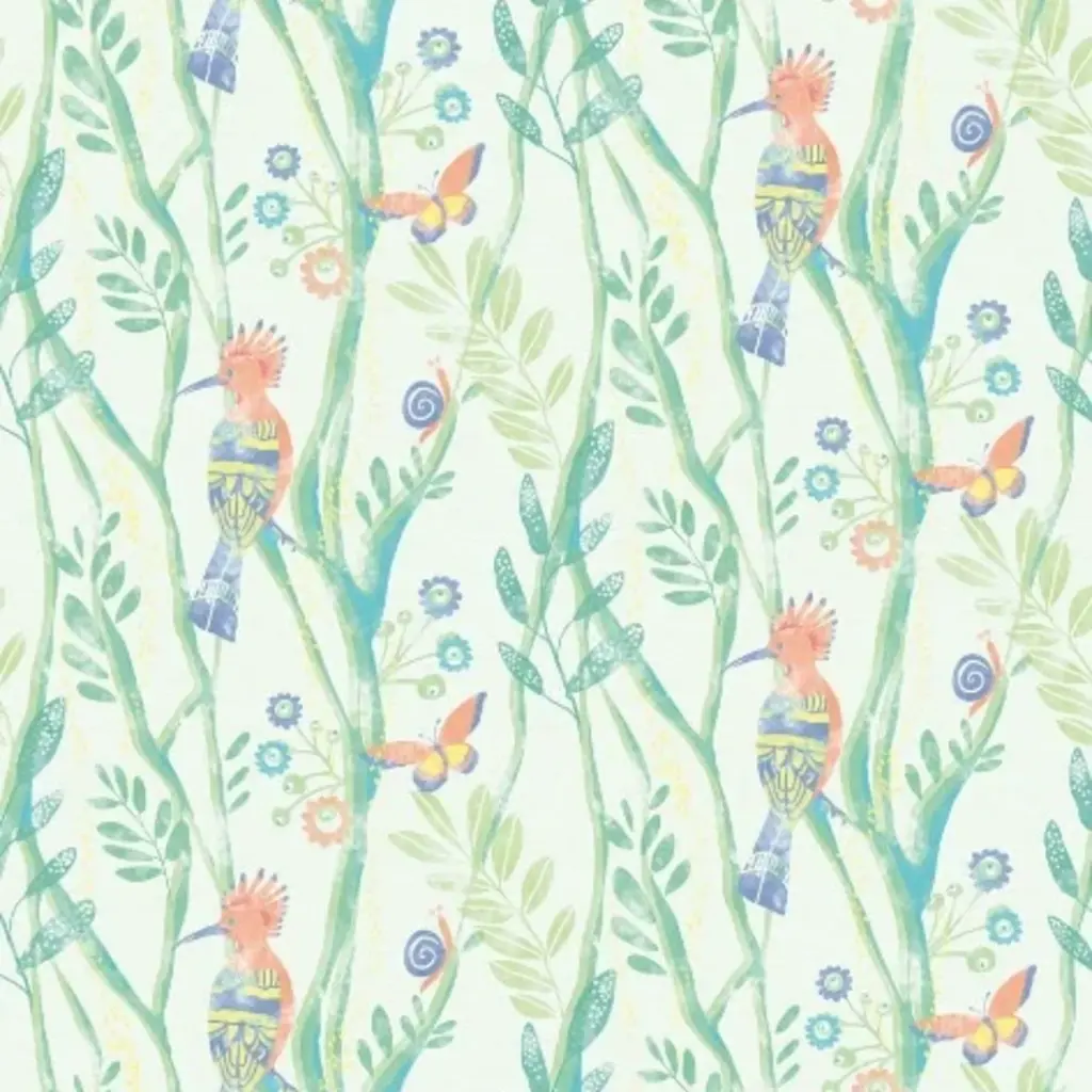 Eijffinger Eijffinger Wallpower Junior 364151 Tropical Labyrinth Blue