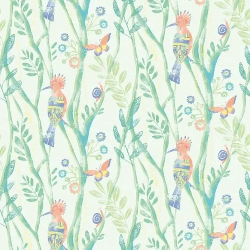 Eijffinger Eijffinger Wallpower Junior 364151 Tropical Labyrinth Blue