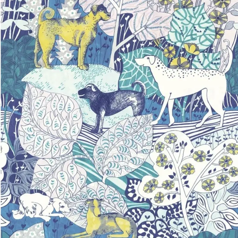 Eijffinger Eijffinger Wallpower Junior 364119 Doggy Dooo Blue