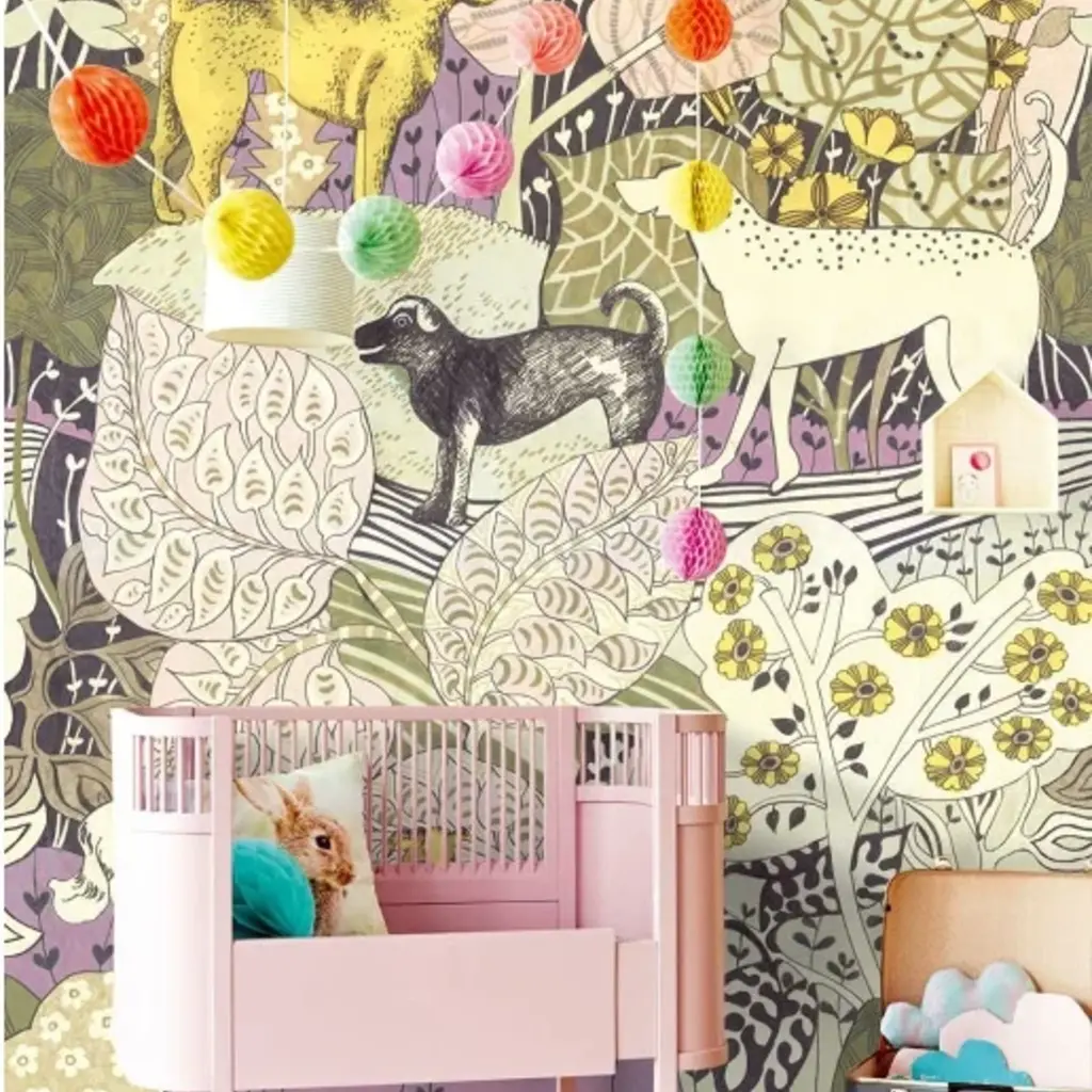 Eijffinger Eijffinger Wallpower Junior 364120 Doggy Dooo Mauve