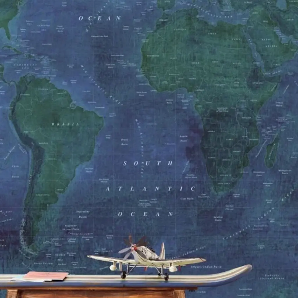 Eijffinger Eijffinger Wallpower Junior 364195 Weathered Map