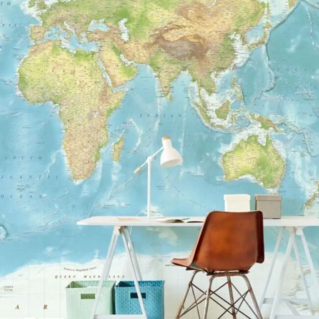 Eijffinger Eijffinger Wallpower Junior 364196 World Map