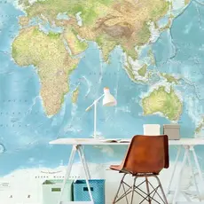 Eijffinger Eijffinger Wallpower Junior 364196 World Map