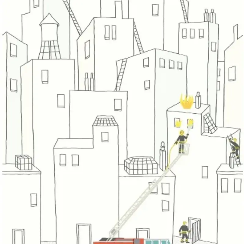 Eijffinger Eijffinger Wallpower Junior 364173 Firemen In The City