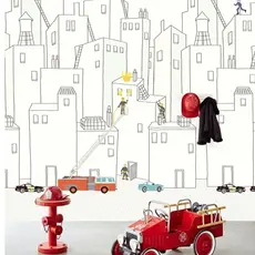 Eijffinger Eijffinger Wallpower Junior 364173 Firemen In The City