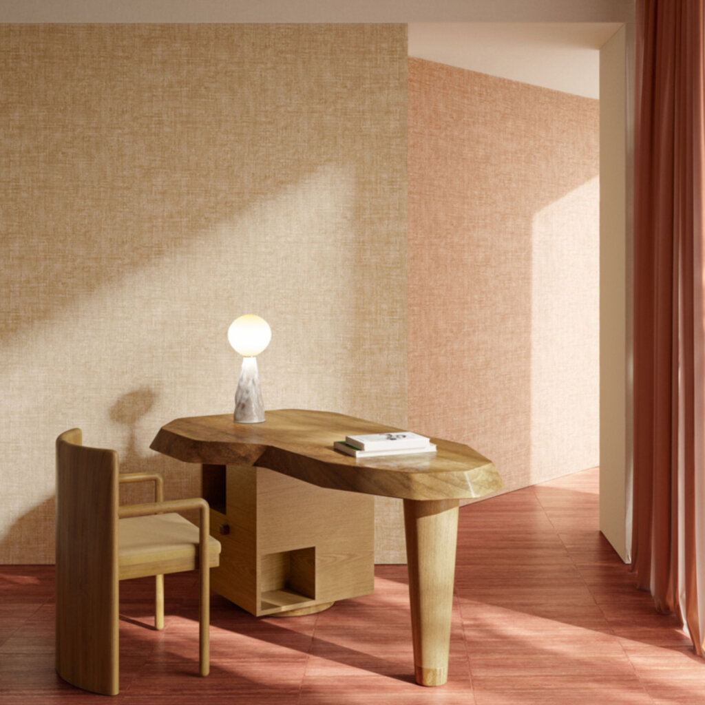 Arte Arte Brushed Suede behang Pale Coral 59614