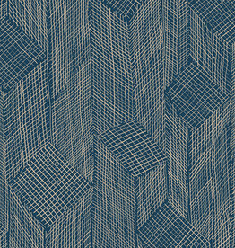 Arte Arte Cameo behang Shibam Midnight Blue 66010