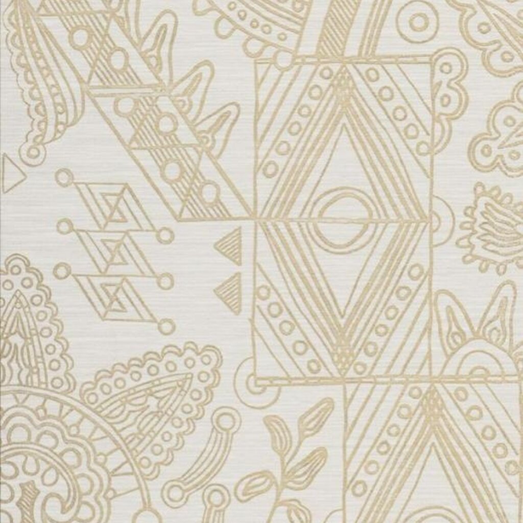 Arte Arte Emblème behang Joie White Gold 30810