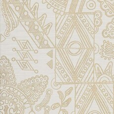 Arte Arte Emblème behang Joie White Gold 30810