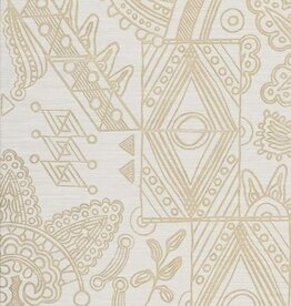 Arte Arte Emblème behang Joie White Gold 30810