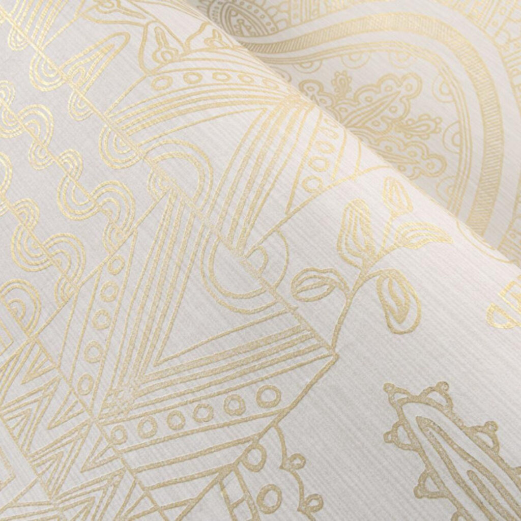 Arte Arte Emblème behang Joie White Gold 30810