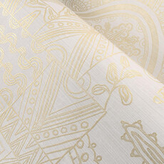 Arte Arte Emblème behang Joie White Gold 30810