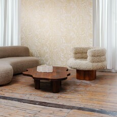 Arte Arte Emblème behang Joie White Gold 30810