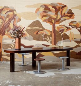 Arte Arte Emblème behang Under The Sycamore Tree Mahogany Wood 30821