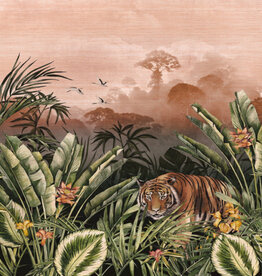 Arte Arte Expedition Wandpaneel Silk Road Garden with Begal Tiger 72000