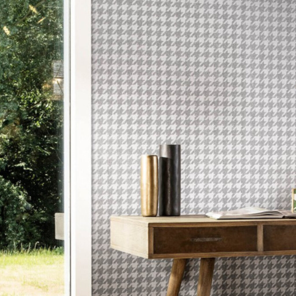 Arte Flamant Caractère behang Pied-De-Poule Stone 12081