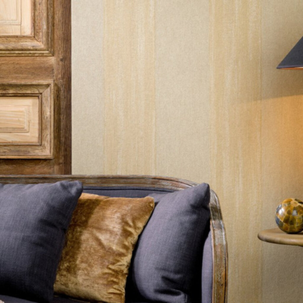 Arte Flamant Les Rayures - Stripes behang Portel Désert 50104