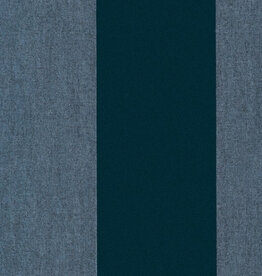 Arte Flamant Les Rayures - Stripes behang Velvet And Lin Midnight Blue 18115